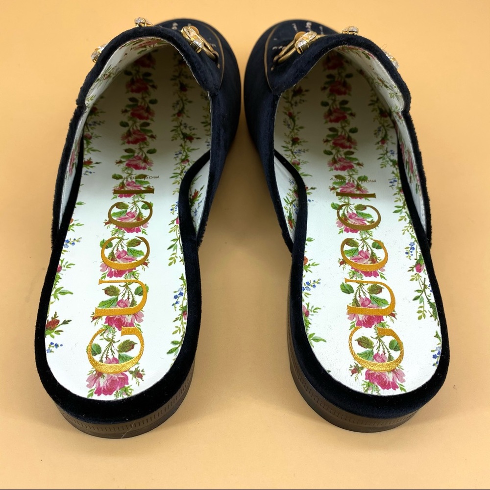 ✈️sold✈️Brand new GUCCI  velvet crystal loafer - Picture 8 of 12